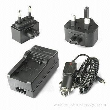 CE standard camera battery travel charger for Go Pro Hero camera battery with changeable plugs
